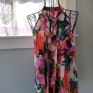JCrew 100% halter type silk blouse.